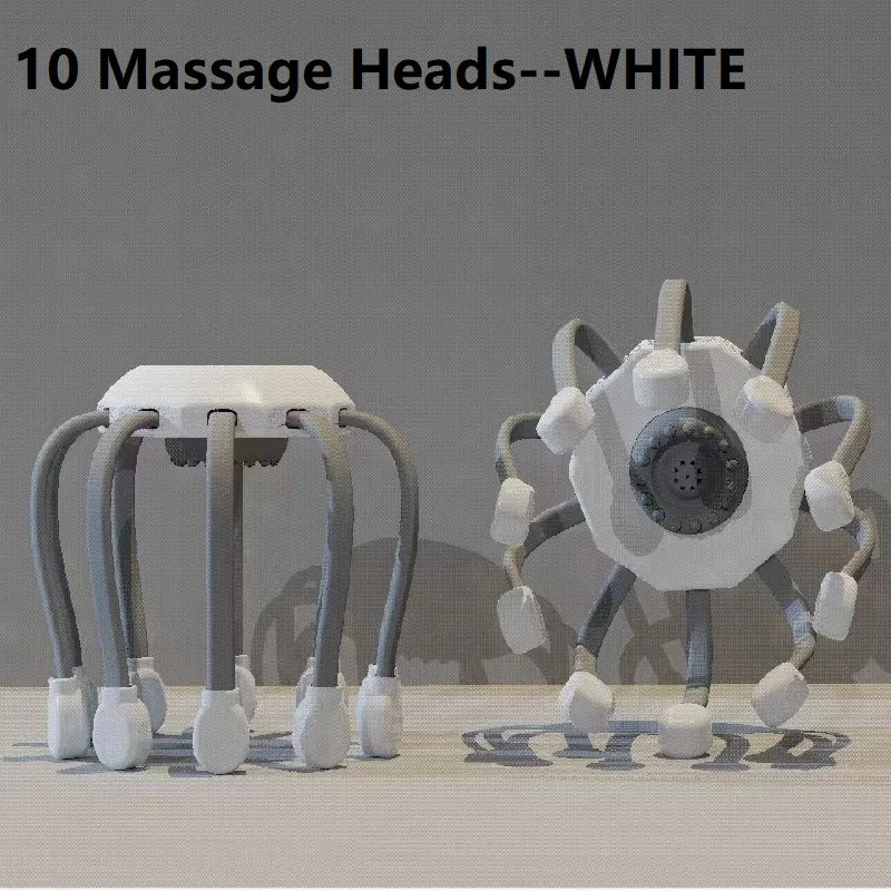 10/20 Head Scalp Massager with Red Light – Octopus-Style Vibrating Head Scratcher for Stress Relief &Migraine