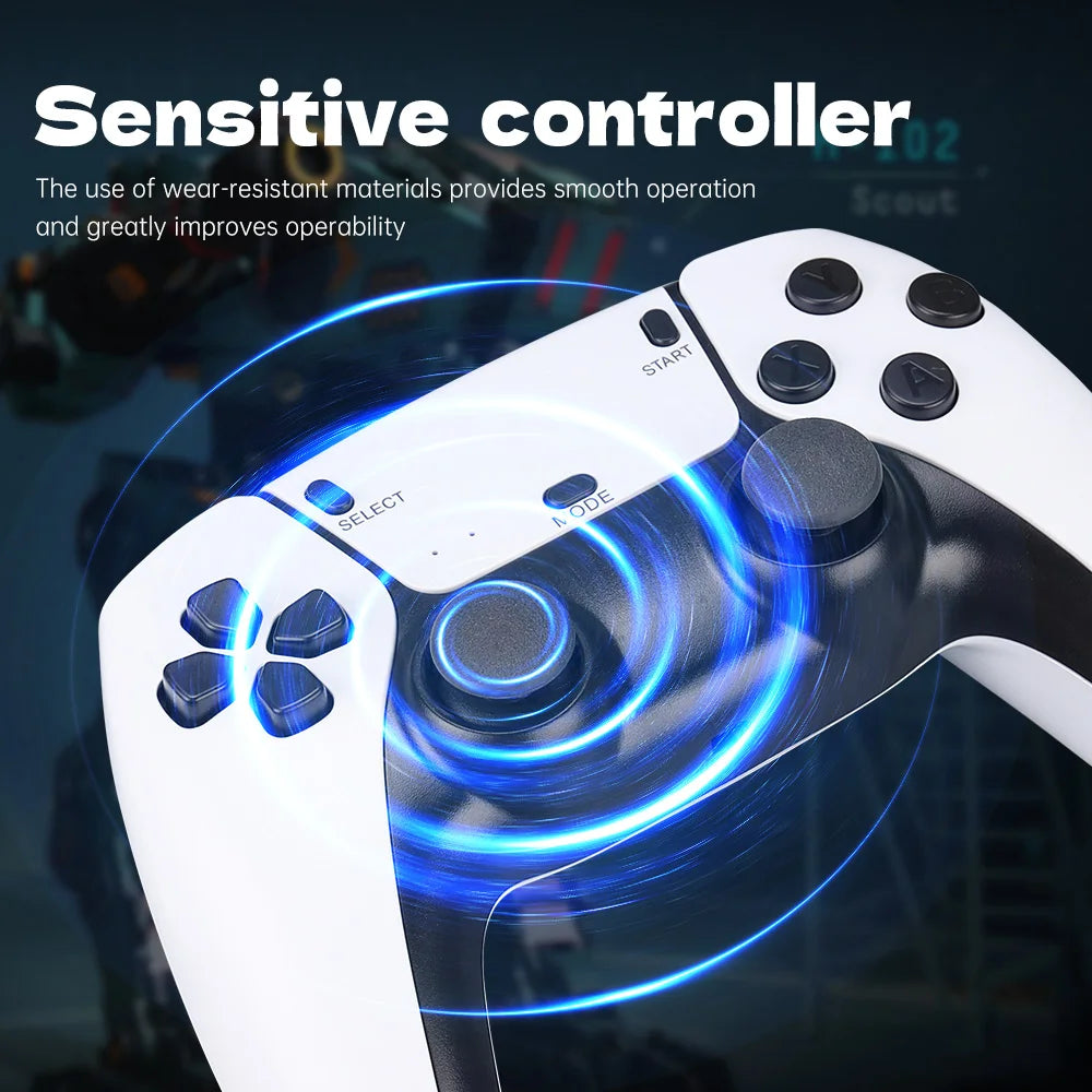 M15 Game Stick – 4K Mini Retro Console with 20,000 Built-in Games & 2 Wireless Controllers
